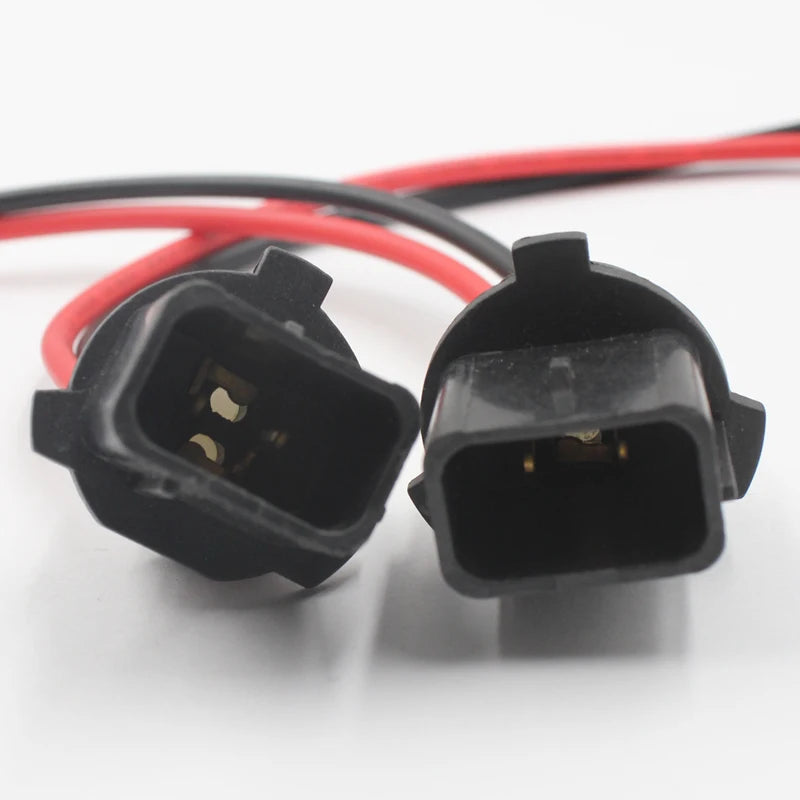 Rockeybright 2pcs P13W 5502 Extension Wiring Harness for Headlight Fog Light DRL Car Light