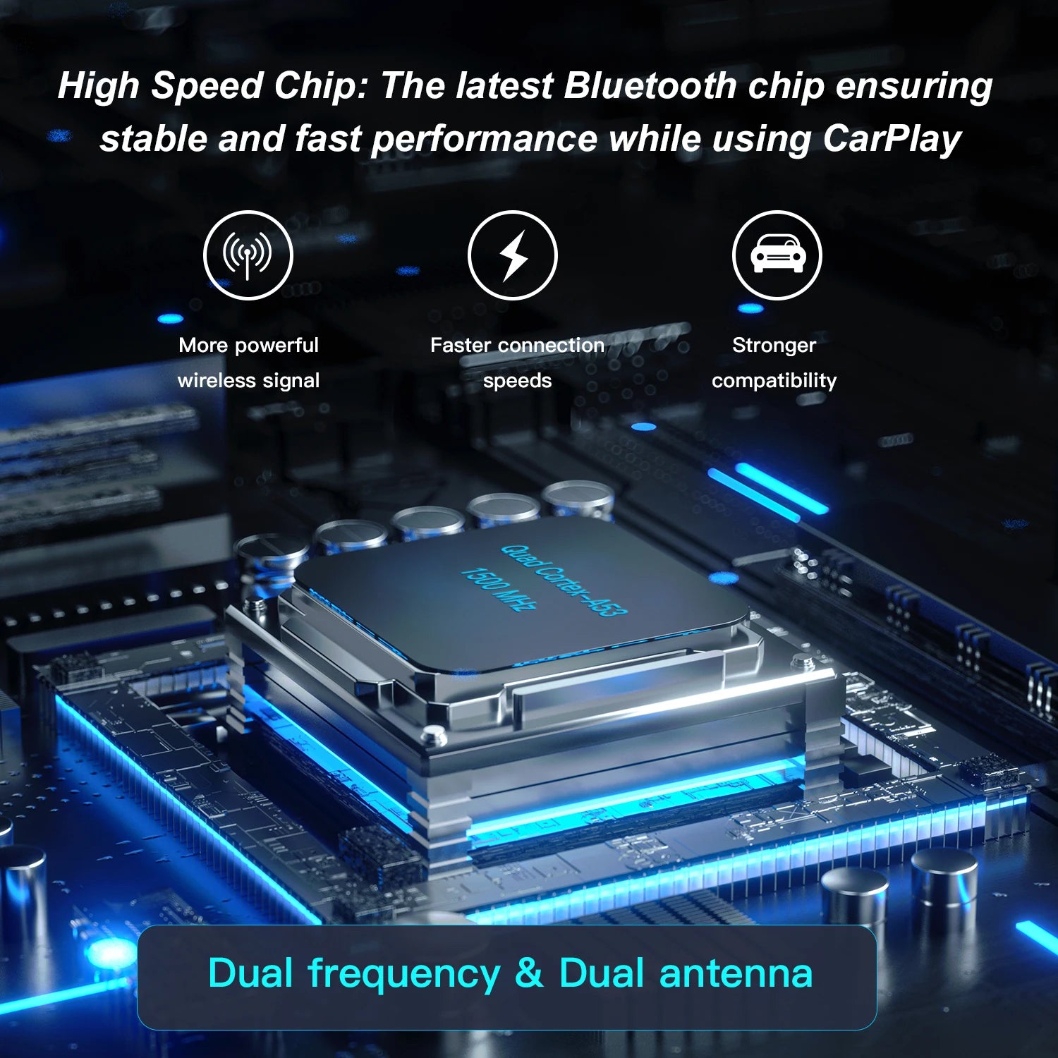 2025 Smart Mini AI Box Wireless Carplay Adapter Android Auto For Toyota VW Mazda Haval Hyu