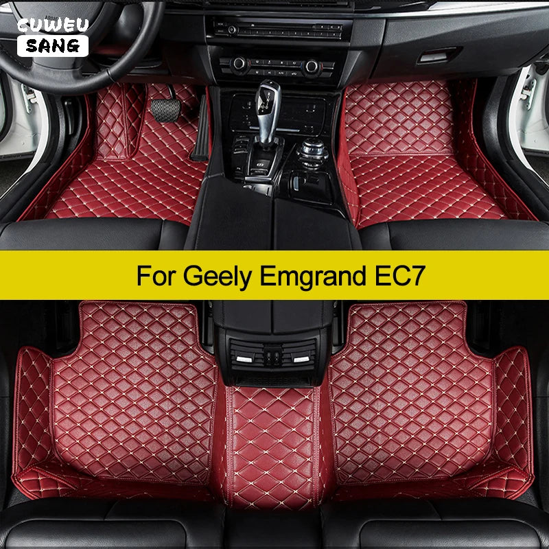 CUWEUSANG Custom Car Floor Mats For Geely Emgrand EC7 Auto Carpets Foot Coche Accessorie | AUTOKITSHOP