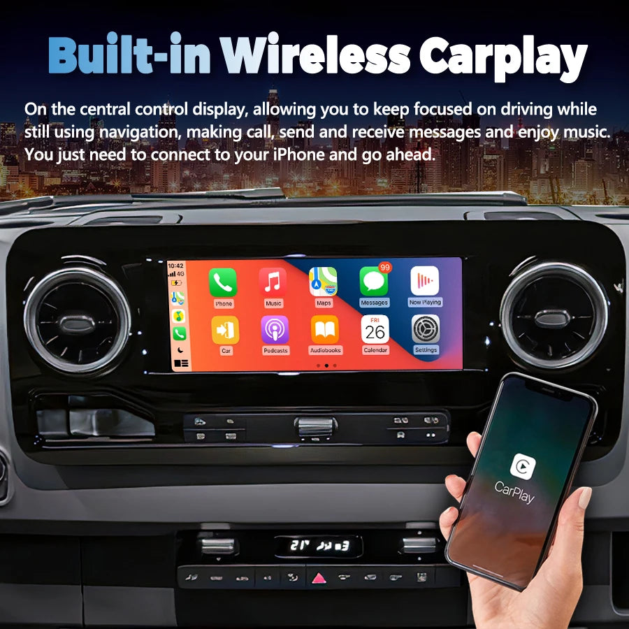 10.25" Android Auto For Mercedes Benz Sprinter W906 2016-2020 Stereo Navigation Carplay Ca