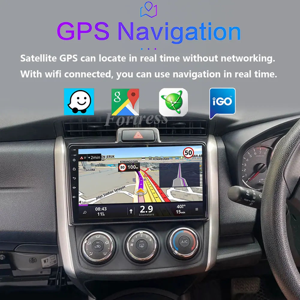Car Radio Android 16 For Toyota Corolla Axio 2 Fielder 3 E160 2012 - 2021 Qualcomm BT Navi