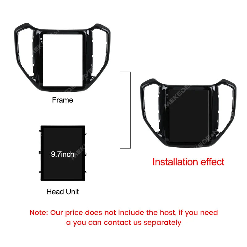 9.7" For Tesla Style Android Car Radio Fascia Adapter For Changan CX70 2016-2018 Headunit
