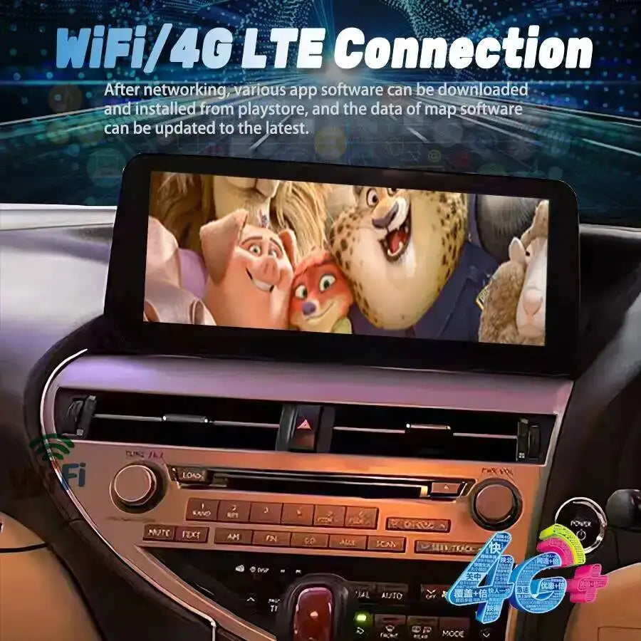 RHD 12.3" Android Head Unit Stereo Multimedia Video Carplay GPS CarPlay WIFI GPS For Lexus | AUTOKITSHOP