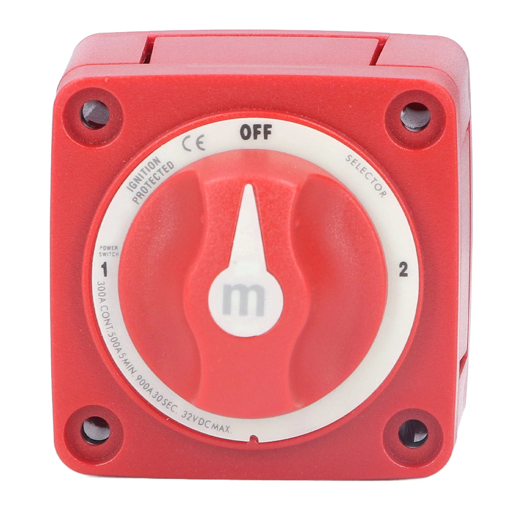 3 Position Battery Switch Dual Circuit Power Disconnect Cut Off Isolator Rotary Switch Cut for M - Automotive LED Light