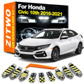 ZITWO 12Pcs LED Bulb Interior Light Kit For Honda Civic 10th Gen 10 MK10 Sedan T for Honda Civic MK10 - Canbus LED Car L