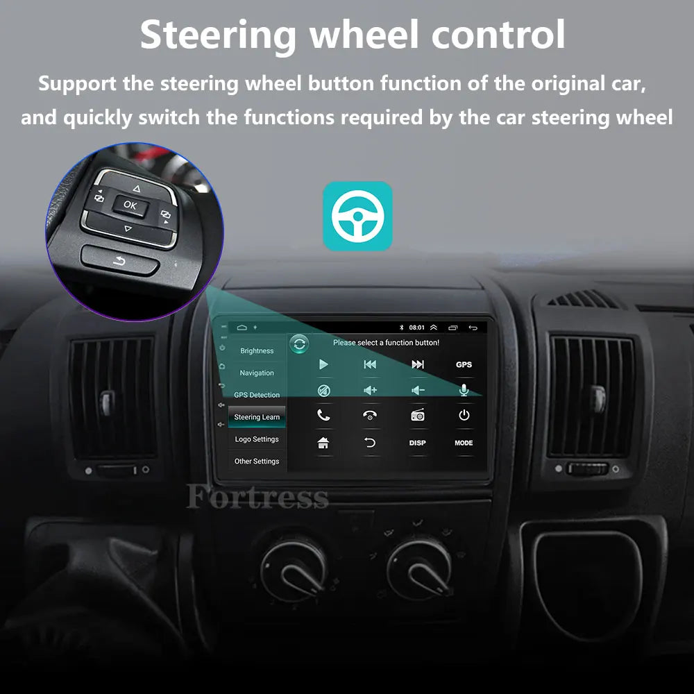 Android 16 Car Radio For Fiat Ducato 3 2006 - 2022 Carplay Auto Multimedia Stereo Player G