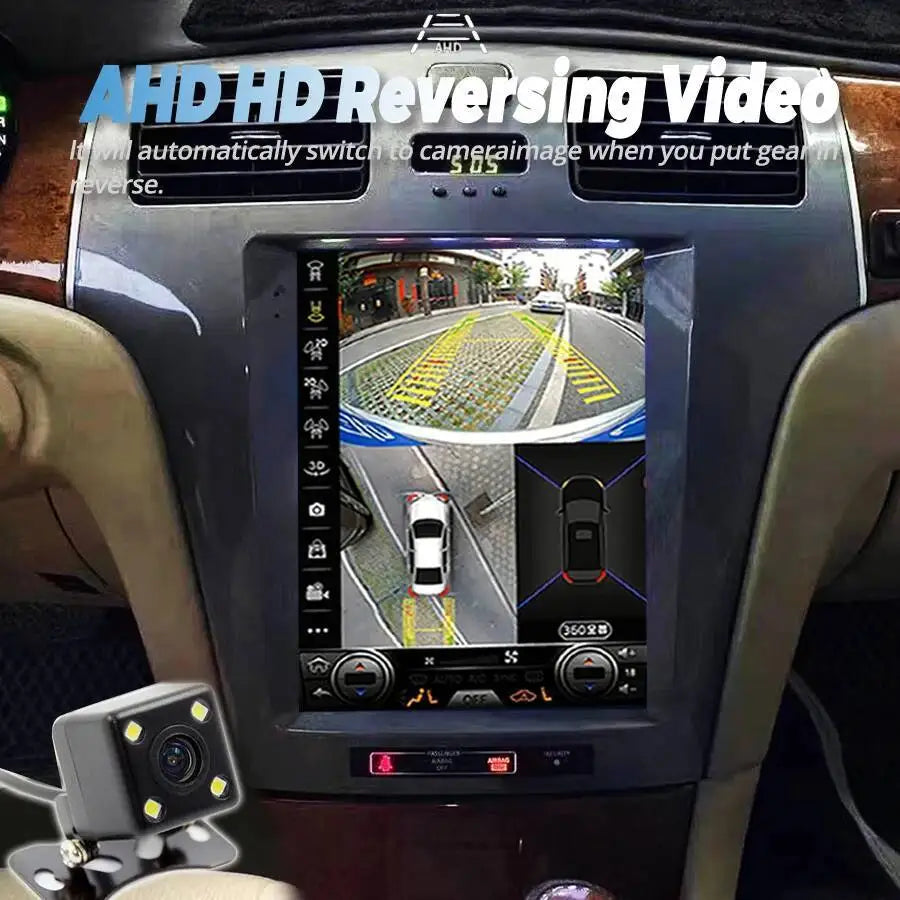 9.7'' GPS Wireless CARPLAY Stereo Vertical Screen Head Unit For Lexus ES300 ES330 XV30 ES