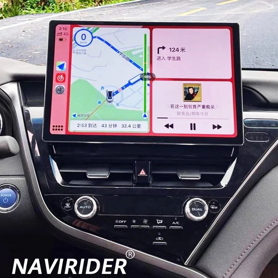 13.3" 2K Screen Android Car Radio For TOYOTA Camry 2021 2022 Hybrid JBL Stereo Multimedia