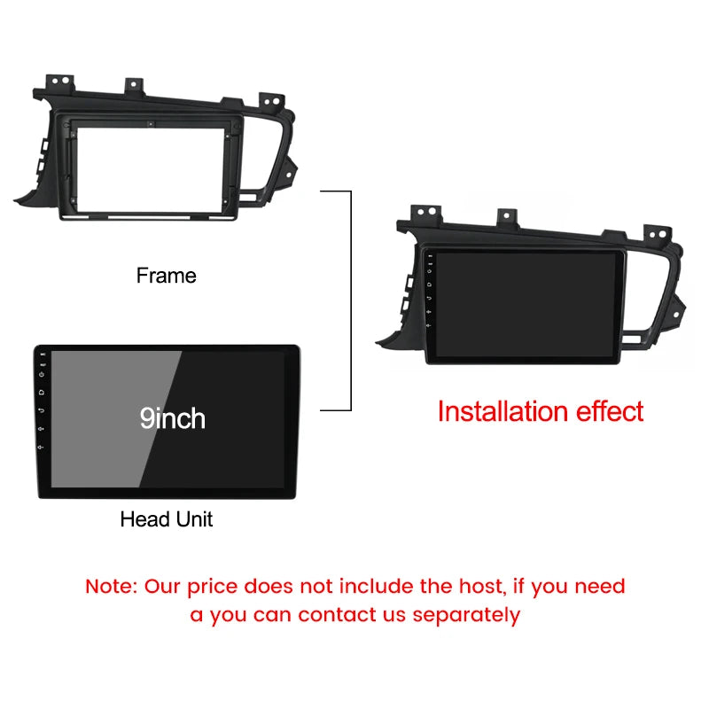 9 Inch Car Frame Fascia Adapter for KIA K5 Optima 2011 - 2015 Android 2din Radio Installat | AUTOKITSHOP
