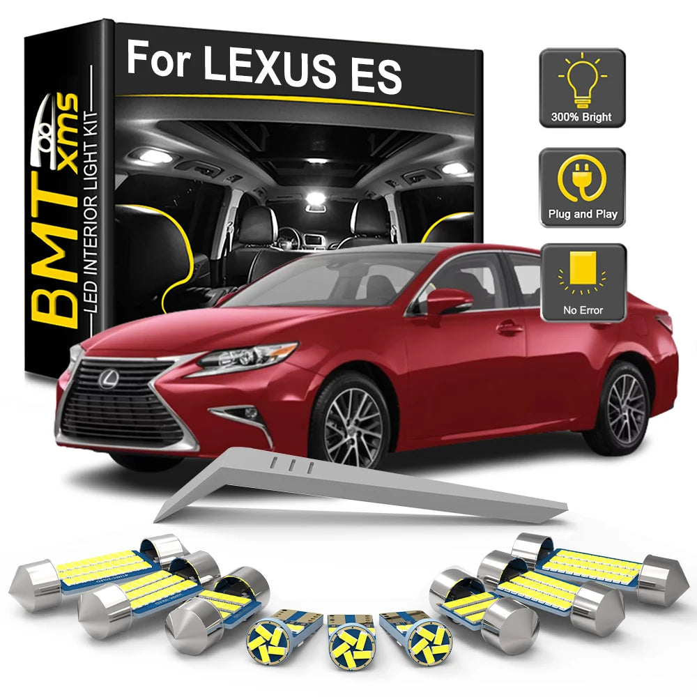 LED Interior Light Kit for Lexus ES ES250 ES300 ES330 ES350 ES300h 1989-2014 - Canbus Dome Map Door Trunk Bulbs | AUT...