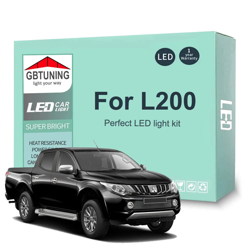 LED Interior Light Kit for Mitsubishi L200 Triton Strada Sportero Hunter 1987-2016 - Canbus Dome Map Door Trunk Bulbs...