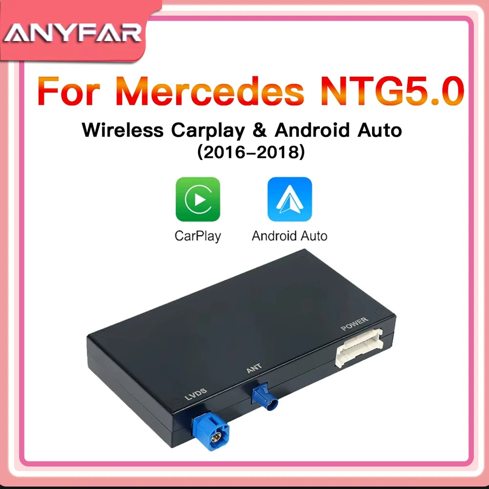 For NTG 5.0 Wireless CarPlay Adapter Android Auto Module For Benz For C GLC W205 A CLA GLA