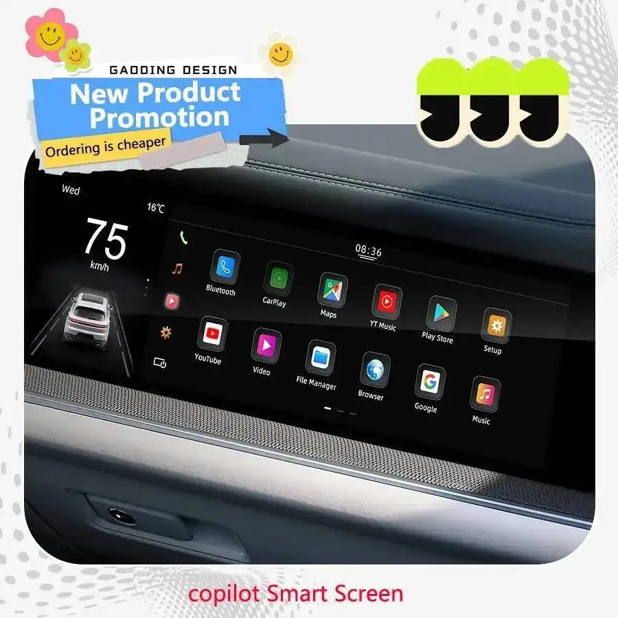S 15inch Car Copilot Smart Screen For Porsche Cayenne 2018-2024 Stereo CarPlay Android Aut | AUTOKITSHOP