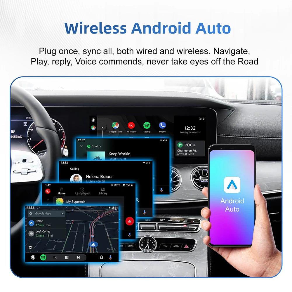 Wireless CarPlay Android Auto For Mercedes Benz A B C E CLS CLA GLA GLB Class NTG6.0 2018- | AUTOKITSHOP