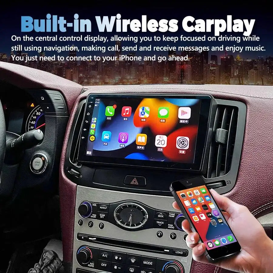 Android 15 Car Radio For Infiniti G25 G35 G37 2004-2013 GPS Navigation Android Auto Stereo