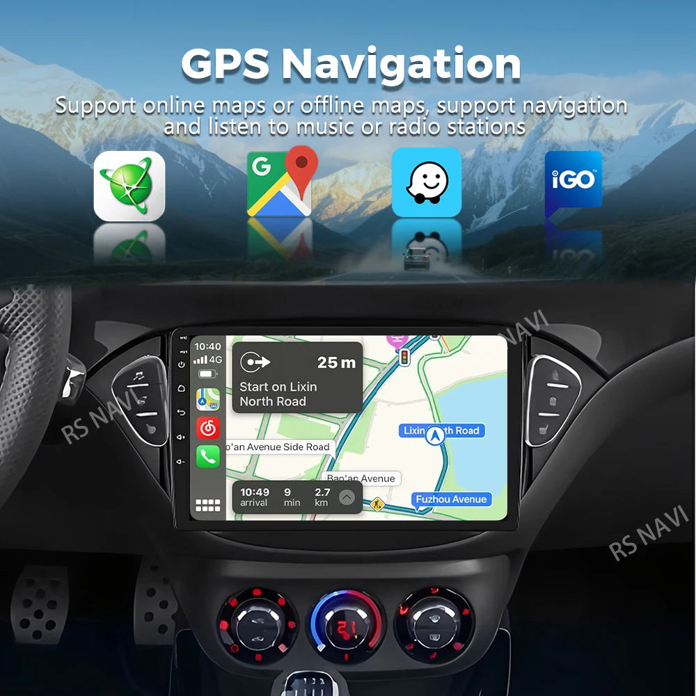 Qualcomm Android 16 For Opel Corsa E 2014 - 2019 Adam 2013 - 2016 2K QLED Stereo Car Radio