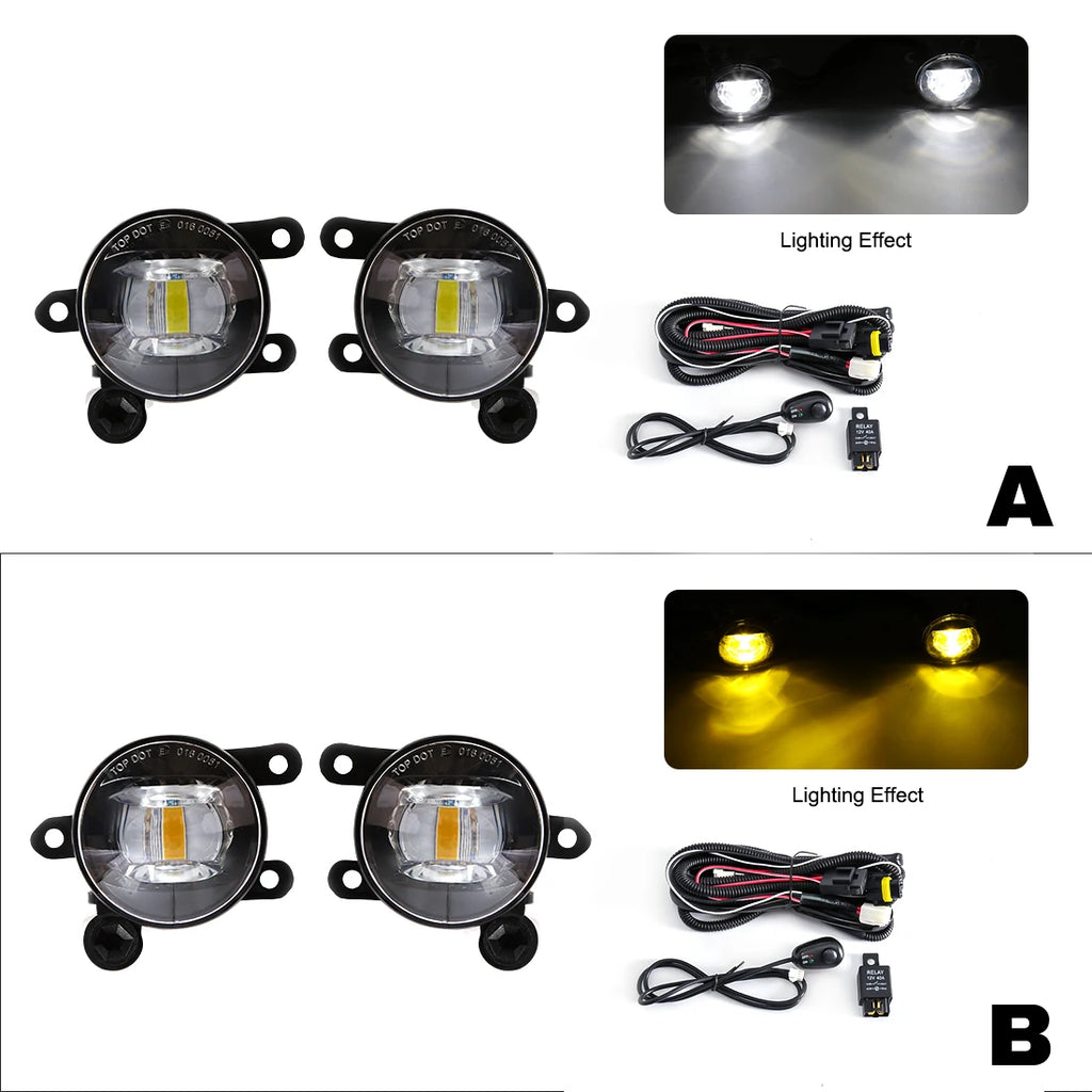 LED DRL Fog Lamps For Ford Ranger Raptor 2022 2023 2024 Daytime Running Lights Car Front B | AUTOKITSHOP