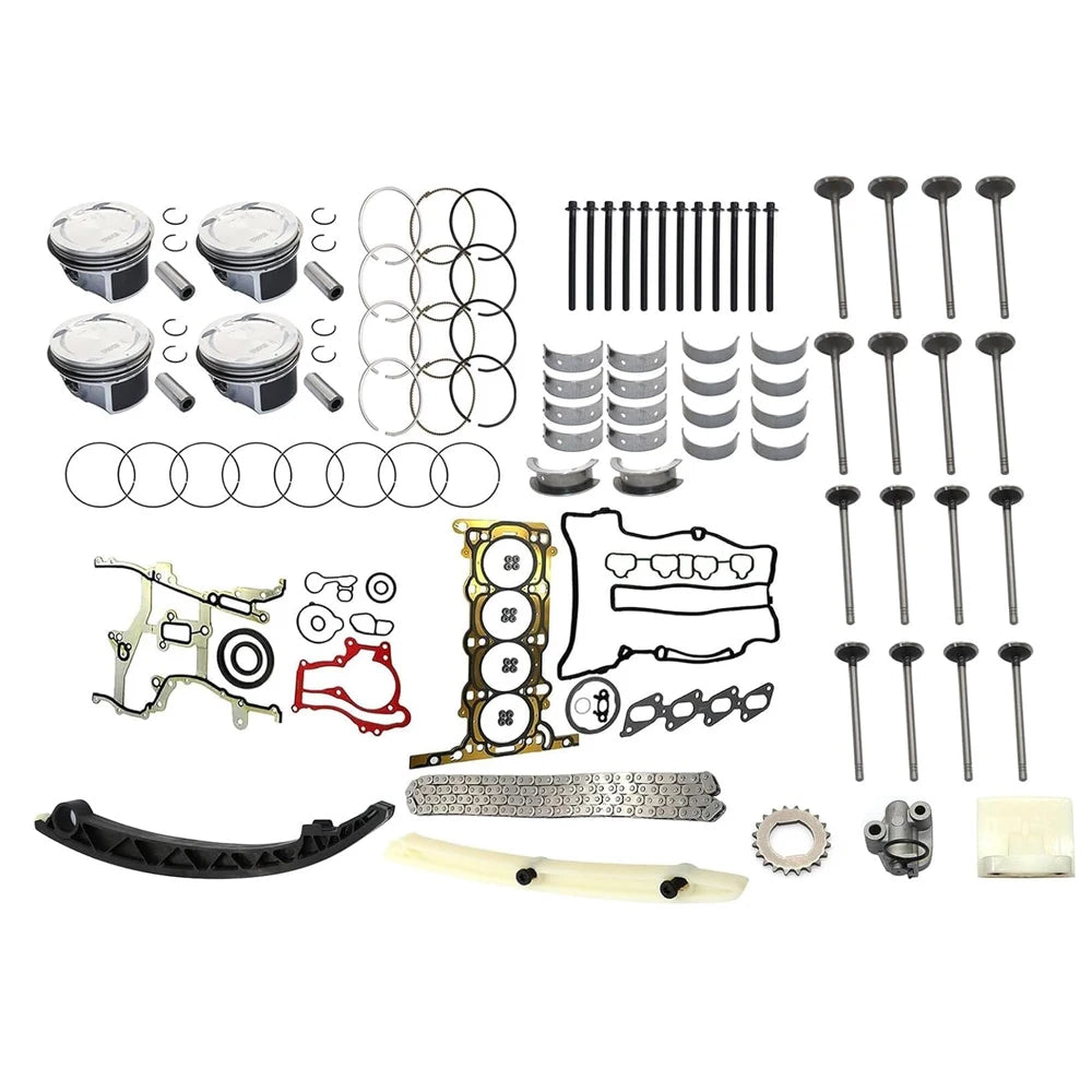 1Set Refurbished Gasket Piston Bearing Timing Chain Set For Buick Chevrolet HSCV001 251950