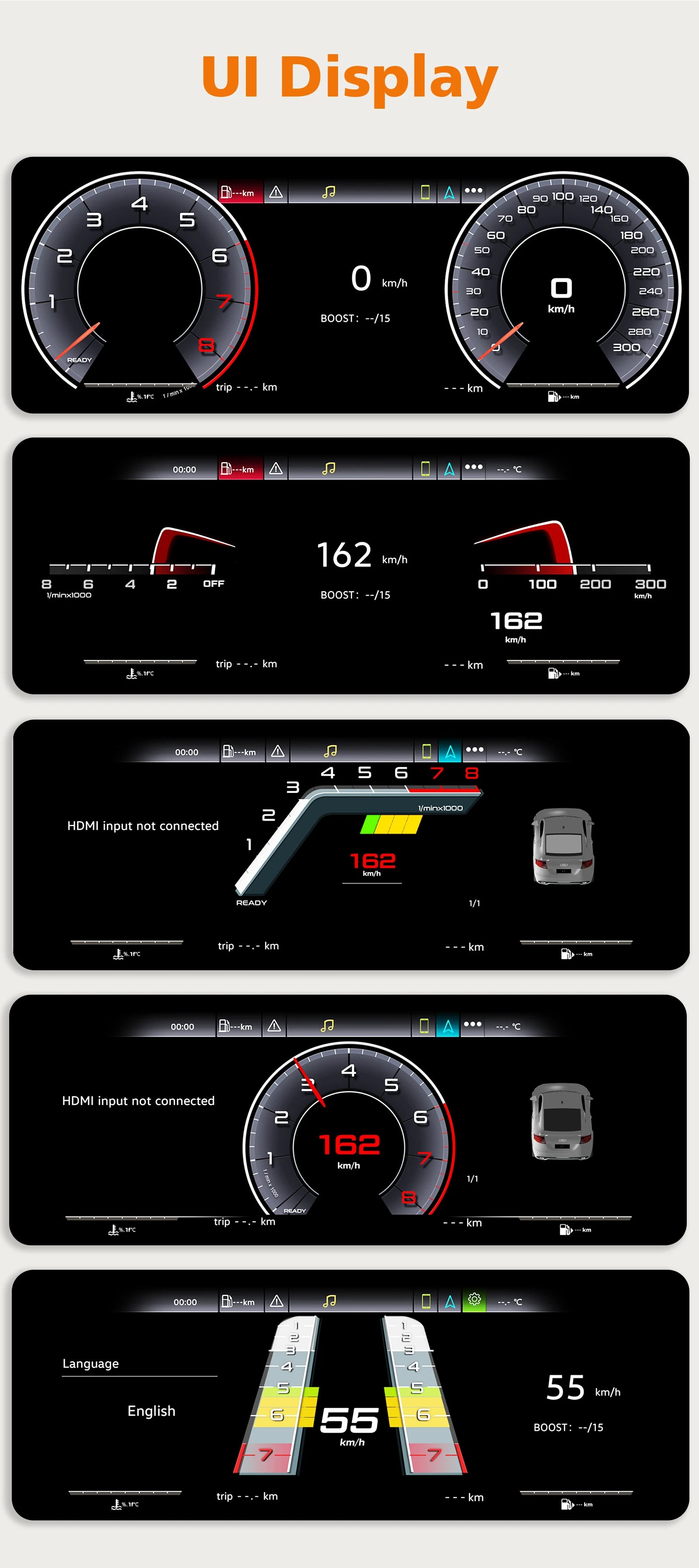 Car LCD Dashboard panel for AUDI A4 2013 - 2016 Digital Instrument ClusterVirtual Cockpit