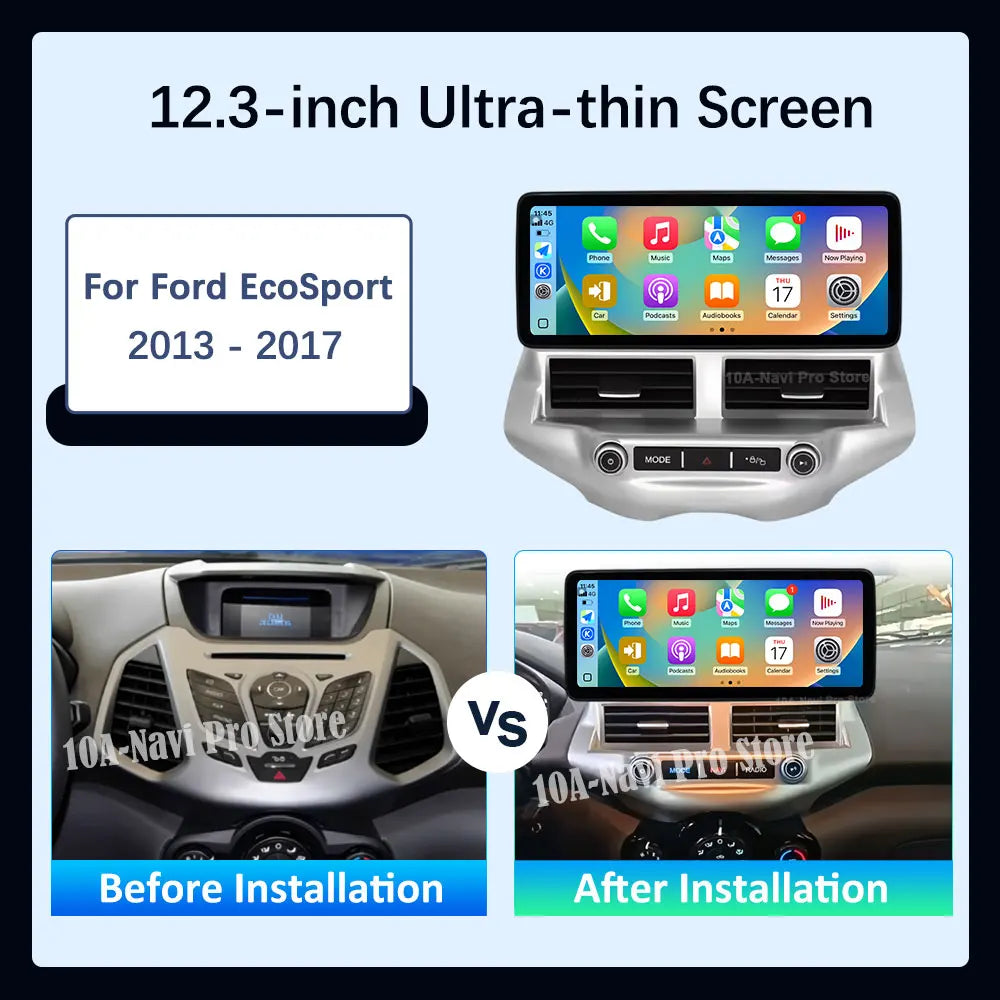 for Ford EcoSport 2013 - 2017 Car Radio Video Multimedia Player GPS 2.5D Screen Android 16