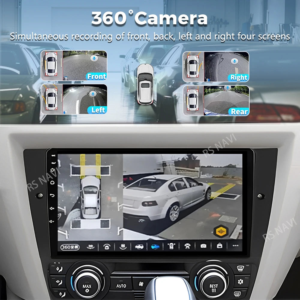 Android 16 For BMW 3 Series E90 E91 E92 E93 2004 - 2011 2K QLED Android Car Radio Multimed
