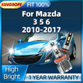 2/4Pcs LED Canbus Car Headlight 30000LM Auto Light Bulbs 6000K with Fan For Mazda 3 5 6 20