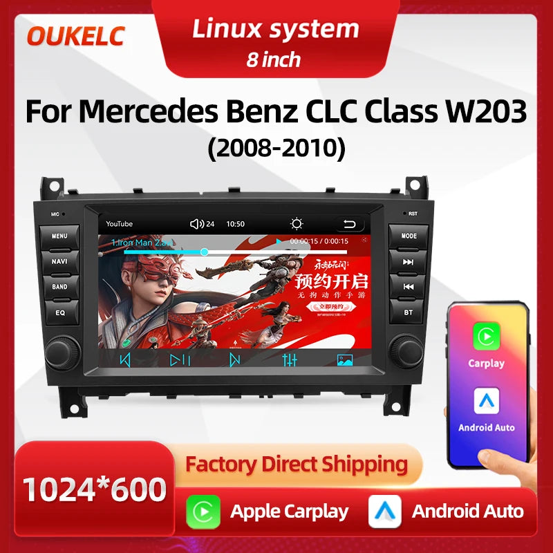 LED Interior Light Kit for Mercedes W203 2008-2010 - Canbus Error-Free Interior Bulbs