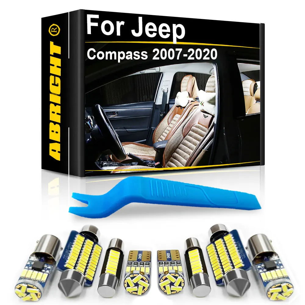LED Interior Light Kit for Jeep Compass MK49 MP - Canbus Error-Free Bulbs | AUTOKITSHOP