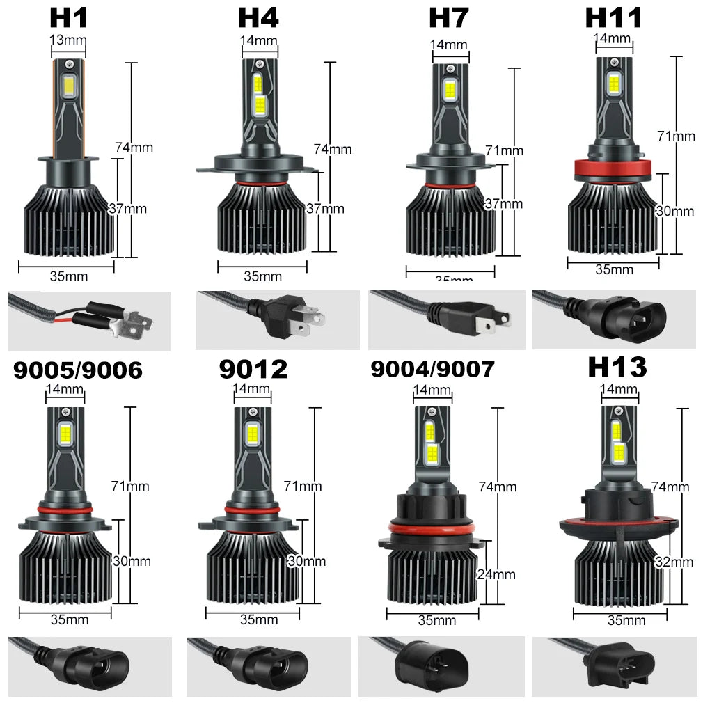 XSTORM 120W H7 Led Canbus 25000LM Headlight H1 H4 H8 H11 H16 9005 HB3 9006 HB4 LED Bulb 90