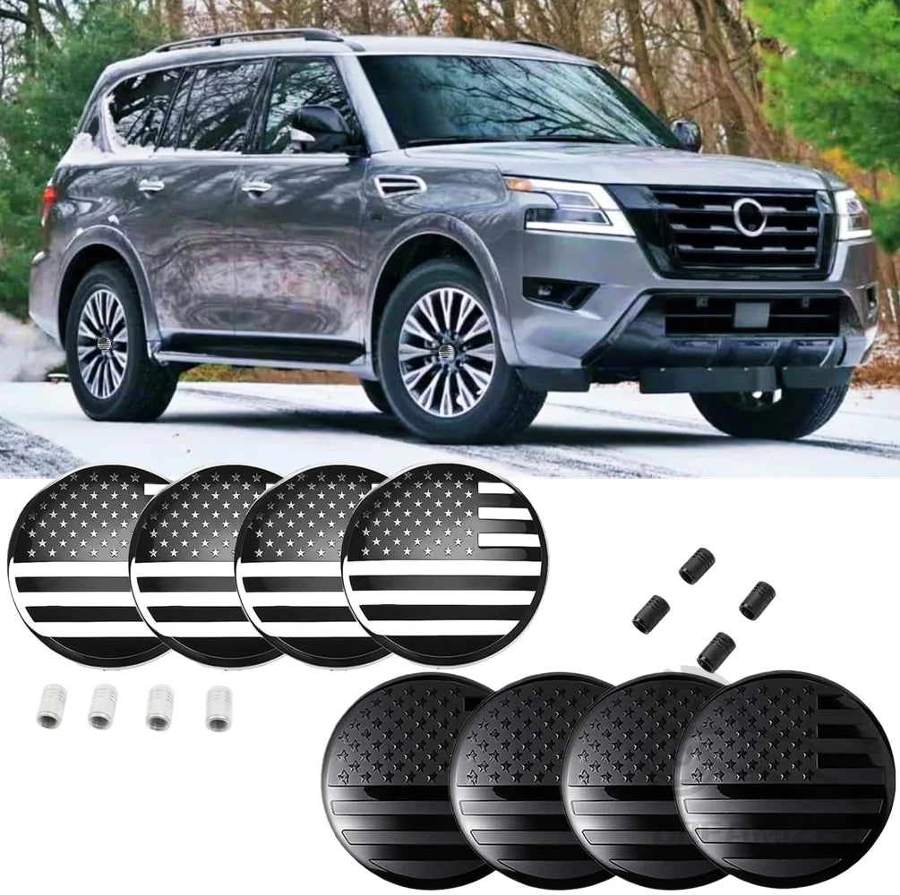 4pcs 83mm Automobile Parts Hubcap Car Wheel Hub Center Cover For Chevrolet Pickup Truck GMC Recr - Automotive LED Light