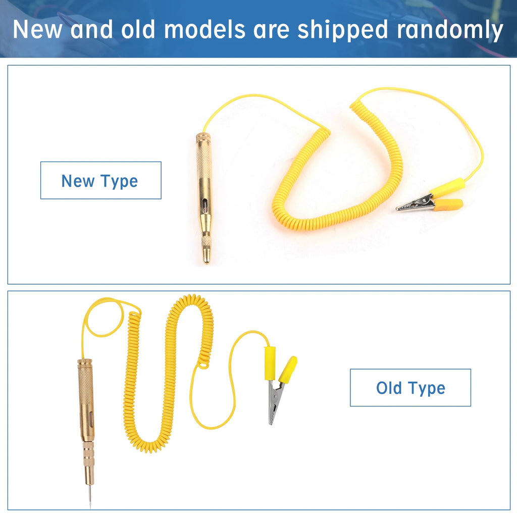 Auto Car Vehicle Circuit Tester DC 6V 12V 24V Light Bulb Voltage Test Pen Pencil Yellow - Canbus LED Car Light