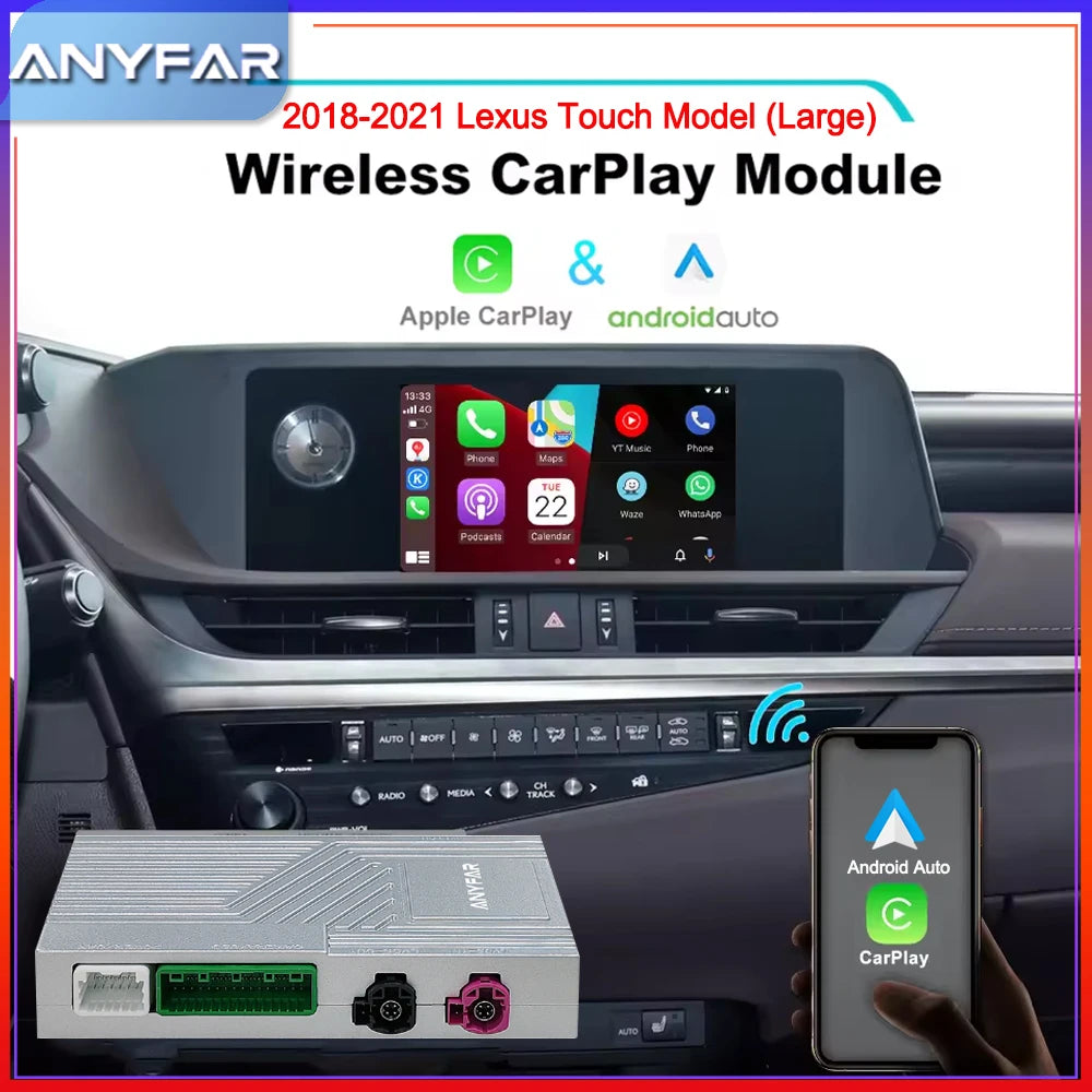 Wireless CarPlay for Lexus NX RX IS ES GS RC CT LS LX LC UX GX 2012-2022 Android Auto Car