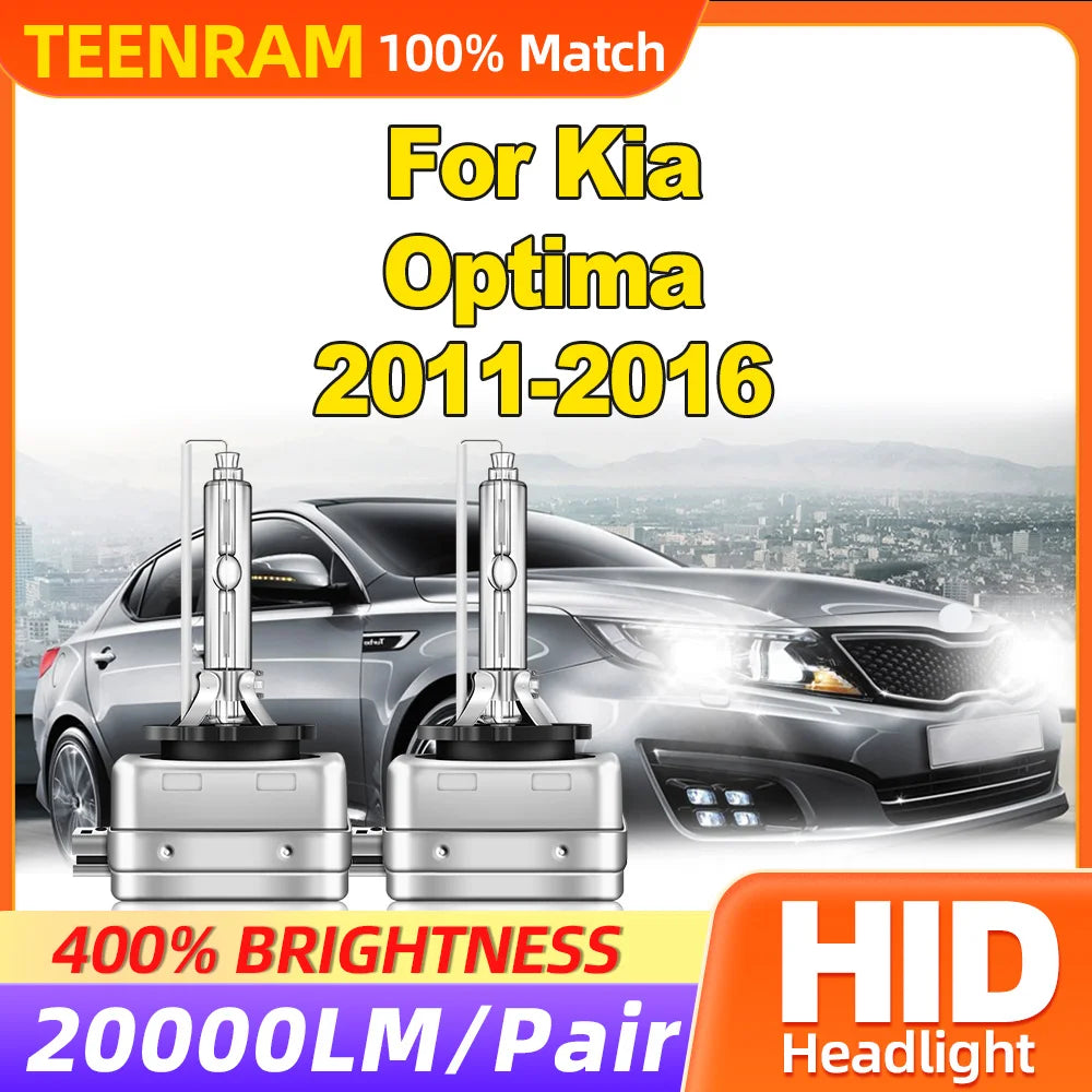 HID Xenon Headlamp Bulbs 20000LM 35W LED Headlights 6000K White 12V Xenon Lamps For Kia Op