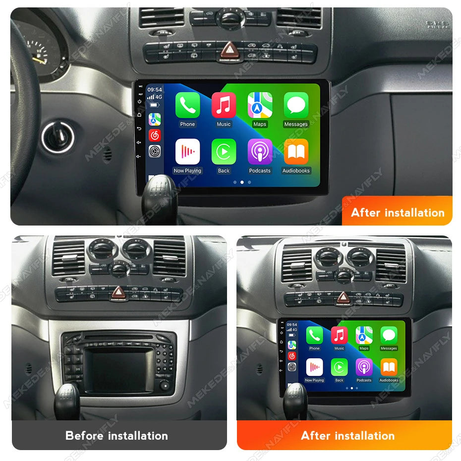 IPS Touch Screen 10inch Car Radio For Mercedes Benz Vito W639 Viano W639 2003-2015 Carplay