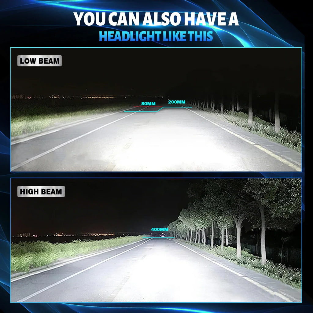 ACTVTCA 1800W 3000000LM H7 Led Headlight Canbus Headlamp H1 H4 H11 H8 H9 9005 9006 9012 HB