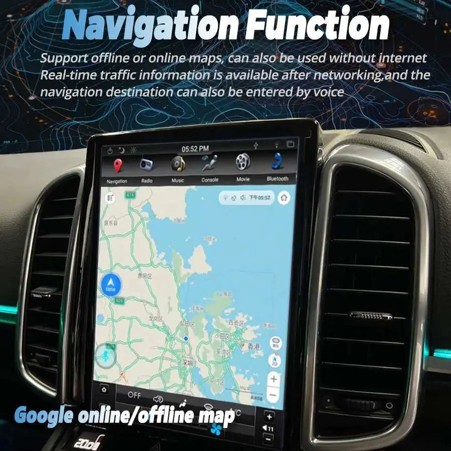 9.7Inch Android15 Touch Screen Carplay For Porsche Cayenne 2011-2017 PCM3.1 PCM4.0 Car Rad | AUTOKITSHOP