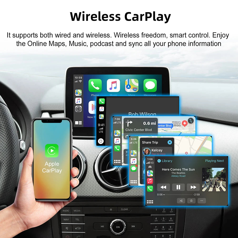 Wireless CarPlay Android Auto Decoder Box CarPlay Interface For Mercedes Benz GLE GLS CLS  | AUTOKITSHOP
