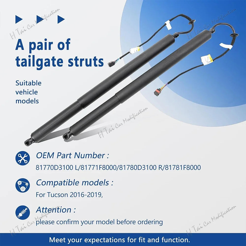 81770D3100 81780D3100 Rear Power Hatch Lift Electric Tailgate Lift Struts For Hyundai Tucs | AUTOKITSHOP