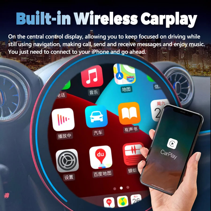 11.8" Android Stereo For BMW Mini One Cooper R60 R54 R55 R56 Peaceman Mini Clubman 2007-20