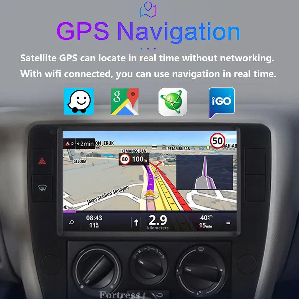 Android 16 For Volkswagen Passat B5 2000 2001 2002 2003-2005 Wireless CarPlay Video Audio