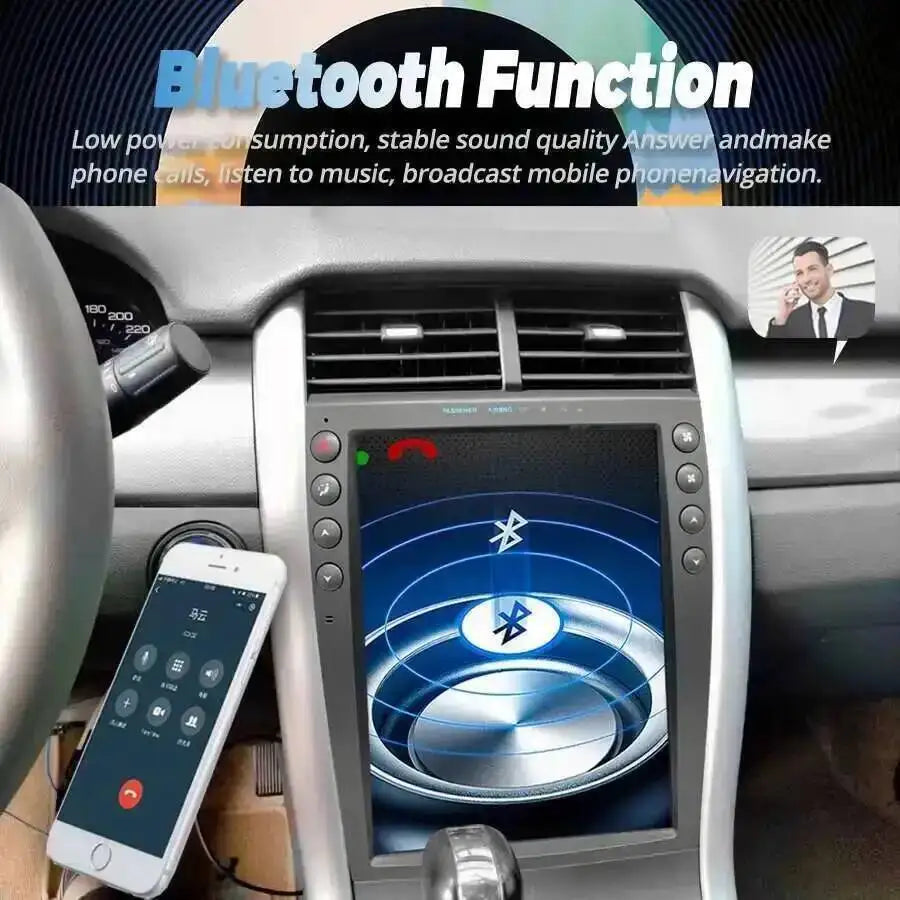 256GB Carplay 4G SIM Android 15 Stereo For Ford EDGE 2009-2013 AHD Vertical GPS Navi 12.1