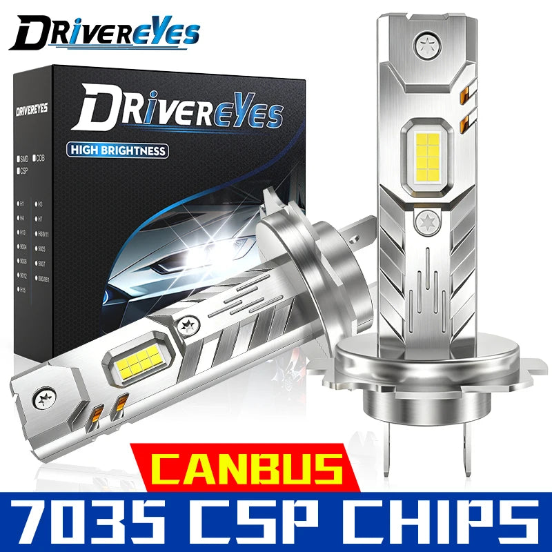 H7 H4 Plug&Play LED Headlight Canbus 1:1 Size H11 H8 H11 9005 HB3 9006 HB4 H9 Turbo Fog He