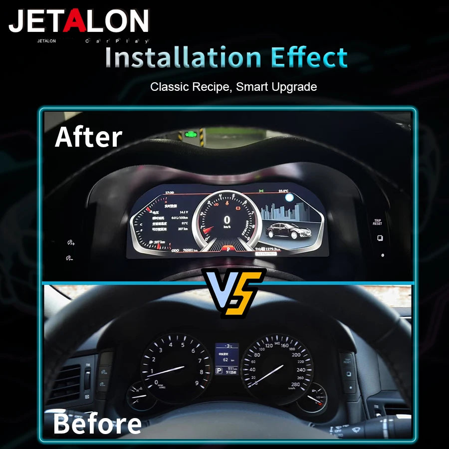 12.3 Inch LCD Car Digital Cluster Instrument CockPit Upgrade Smart Cluster For Infiniti Q7