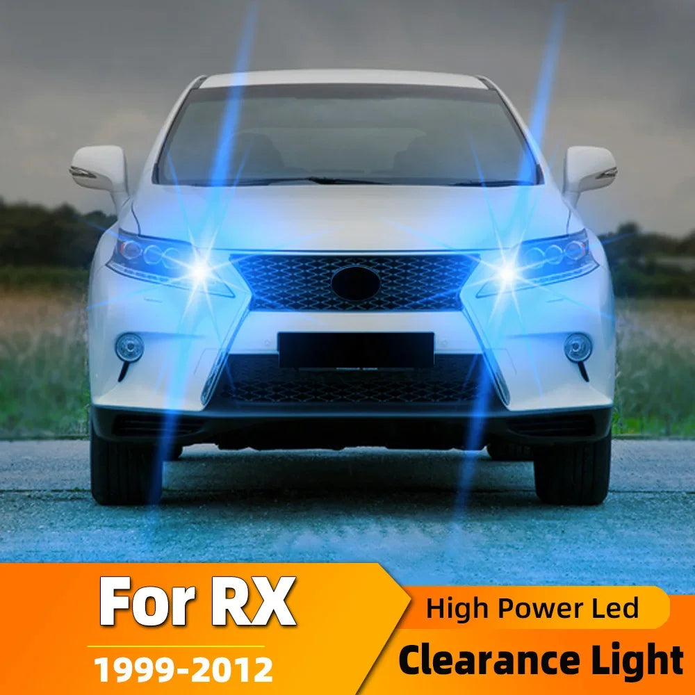 2-Piece LED Interior Light Kit for Lexus RX300 RX330 RX400H RX350 RX450H Accessories 1999-2012 - Canbus Dome Map Door...