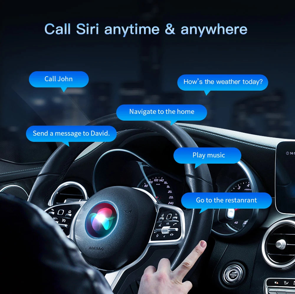 CARABC Wireless CarPlay Adapter Android Auto For Mercedes Benz NTG4.5 4.7 5.0 System A B C