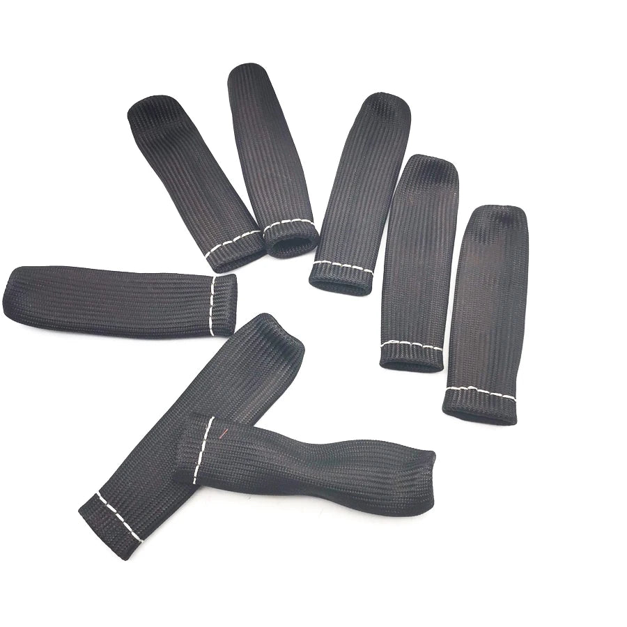 1200° Black Heat Shield Spark Plug Wire Protector Sleeve Covers SBC BBC 350 454