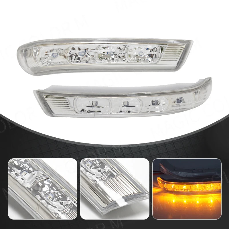 Side Rear View Mirror Turn Signal Lamp Blicker For Hyundai Santa Fe Fantafe Veracruz IX55  | AUTOKITSHOP
