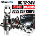 7055 CSP H7 H11 LED Headlight H9 9005 HB3 9006 HB4 H8 Mini Lens Projector 1:1 Mini Wireles