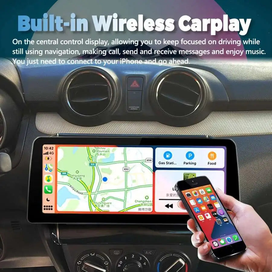 Android 14 Car Video Player Stereo For Suzuki SWIFT 2017 2018 2019 2020 GPS Multimedia Car