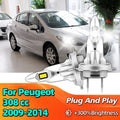180W H7 LED CANBUS Light Mini Head Lamp 1:1 Size Wireless CSP Headlight For Peugeot 308 cc